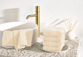 Guest Towel De Witte Lietaer Stephanie Cream (30 x 50 cm) (Set of 2)