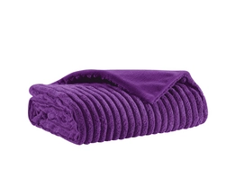 Plaid Home Living RIB Soft Touch Purple
