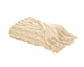 Plaid Home Living Volants Cream