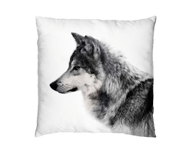 Sierkussen Home Living Wolf White (45 x 45 cm)