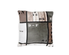 Sierkussen Home Living Timber Taupe (45 x 45 cm)