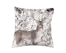 Sierkussen Home Living Deer Grey (45 x 45 cm)