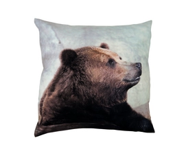 Sierkussen Home Living Bear Grey (45 x 45 cm)