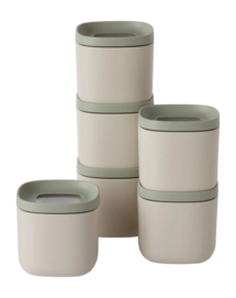 Lebensmittelbehälter-Set BergHOFF Leo Recycled Beige / Sage (6-teilig)