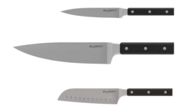Set 3 Coltelli da cucina in Acciaio Inox BergHOFF DiNa Gene, Varie misure