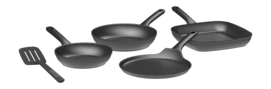 Koekenpan Set Non-Stick with Spatula BergHOFF DiNA Line Helix (4 pc)