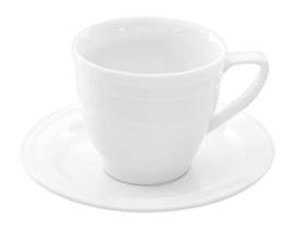 Kaffeetasse mit Untertasse BergHOFF Essentials White (2-teilig)