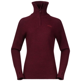 Pull Bergans Women Ulriken Jumper Wine Mel