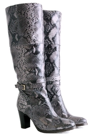 Damenstiefel Jilsen Denise Snake Taupe Wadengröße 44