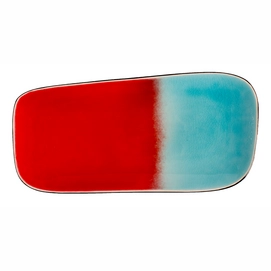 Servierteller Gastro Red Blue Rechteckig 26 x 12 cm (3-teilig)