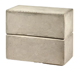 Hocker Serax Pawn by Marie Michielssen Grey 50 x 25 x 42 cm