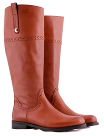 Damenstiefel Jilsen Ilse Cognac Wadengröße Wadengröße 44+