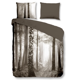 Dekbedovertrek Good Morning Forrest Taupe Katoen