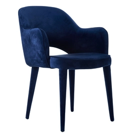 Chair POLSPOTTEN Arms Cosy Velvet Blue