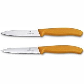 Couteaux à Éplucher Victorinox Swiss Classic Orange (2-pièces)