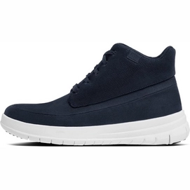 Basket FitFlop Sporty-Pop High-Top Suede Supernavy-Taille 36