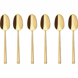 Theelepel Sambonet Rock PVD Gold (6-Delig)