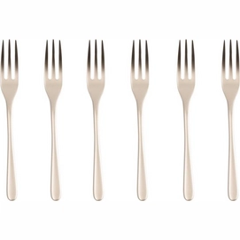 Fourchettes à Gâteau Sambonet Taste PVD Antique Champagne (6-Pièces)