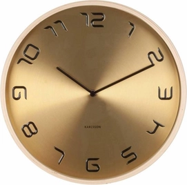 Klok Karlsson Bent Wood Gold Plated