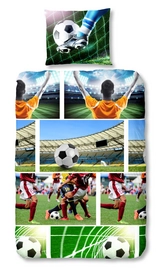 Dekbedovertrek Good Morning Soccer Stadium Multi Katoen
