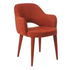 Chair Pols Potten Arms Cosy Fabric Rust