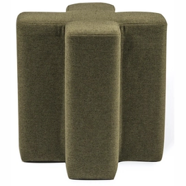 Stool POLSPOTTEN Cross Fabric Dark Green