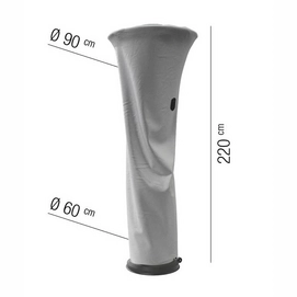 Heater Cover AquaShield Light Grey (90 x 90 x 220 cm)