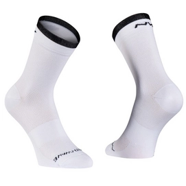 Fahrradsocke Northwave Origin Socks White Black-Schuhgröße 44 - 47