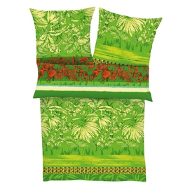 Bettwäsche Ibena That's Africa Jungle Grün Mako-Satin