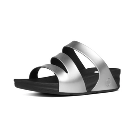FitFlop SuperJelly Twist Silver Mirror