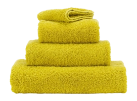 Manopola guanto Abyss & Habidecor Super Pile 17 x 22 cm, Cotone Egiziano, Giallo Yuzu