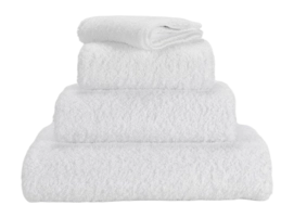Asciugamano viso Abyss & Habidecor Super Pile 30 x 30 cm, Cotone egiziano, Bianco