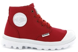 Palladium Kids Blanc Lite Low Cuff Red Salsa