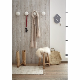 Wandhaakje Koziol Spot Cotton White