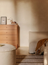 Poef Ferm Living Aun Cotton Off-White 40 cm