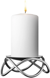 Kerzenständer Georg Jensen Maria Berntsen Glow Stumpfkerze Edelstahl Matt Breit