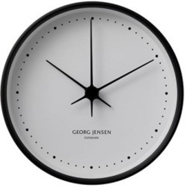 Klok Georg Jensen Henning Koppel RVS Zwart 15 cm