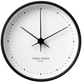 Horloge Georg Jensen Henning Koppel Acier inox Black 22 cm