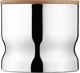 Vorratsdose Georg Jensen Alfredo Edelstahl Glänzend Holzdeckel 0,5L