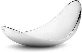 Schaal Georg Jensen Bloom Leaf RVS Glanzend Groot