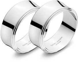 Servetringen Georg Jensen Pyramide RVS Glanzend (2-delig)