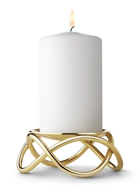 Kandelaar Georg Jensen Maria Berntsen Glow Stompkaars Verguld Hoog