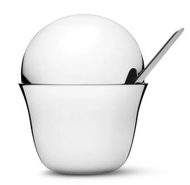 Sugar Bowl Georg Jensen Aldo Bakker Stainless Steel Shine