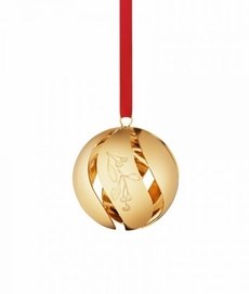 Kerstbal Georg Jensen Dicht Bal Goud Klein (5 cm)