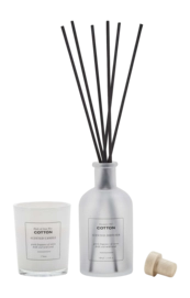 Coffret Cadeau Salle de Bain Bahne Cotton Candle