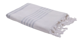 Serviette de Bain Bahne White/Navy (90 x 150 cm)