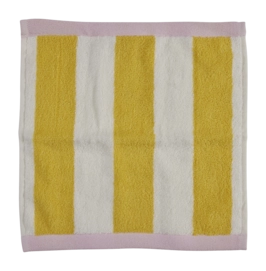 Serviette de Toilette Bahne Yellow/Off White/Blush (30 x 30 cm)