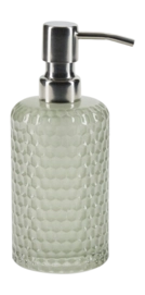 Glas Lotion Pomp Bahne Spa & Wellness Silver Pump SageGreen/GoldPlated
