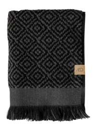 Guest Towel Mette Ditmer Morocco Black / Grey (60 x 35 cm) (Set of 2)
