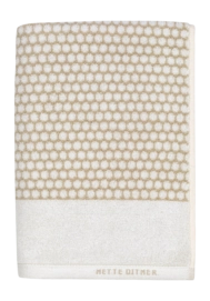 Guest Towel Mette Ditmer Grid Sand / Off-White (38 x 60 cm) (Set of 2)